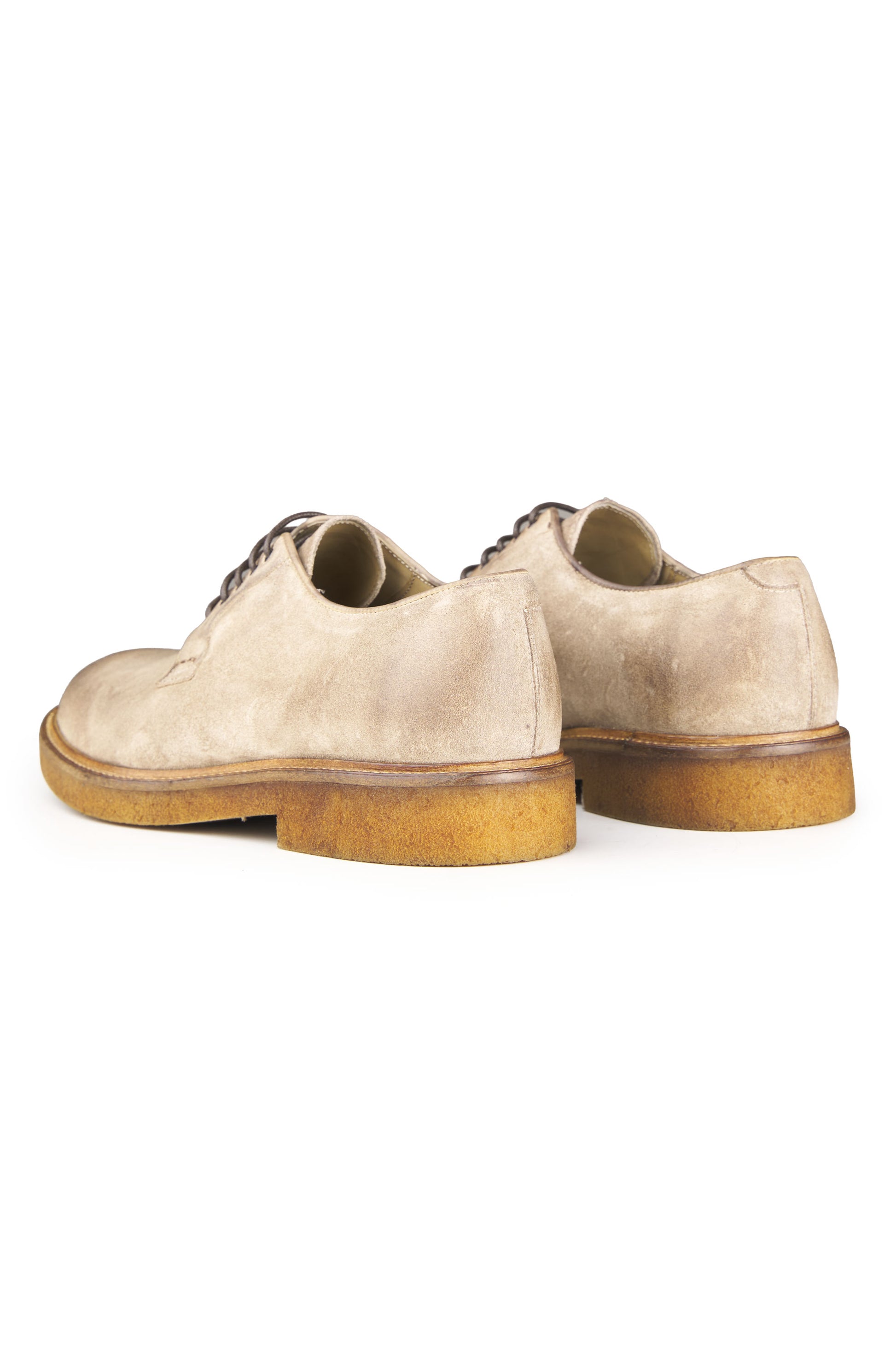 Worked Suede Derby Shoes - MONTEZEMOLO