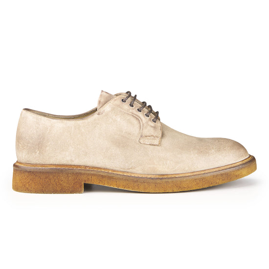 Worked Suede Derby Shoes - MONTEZEMOLO
