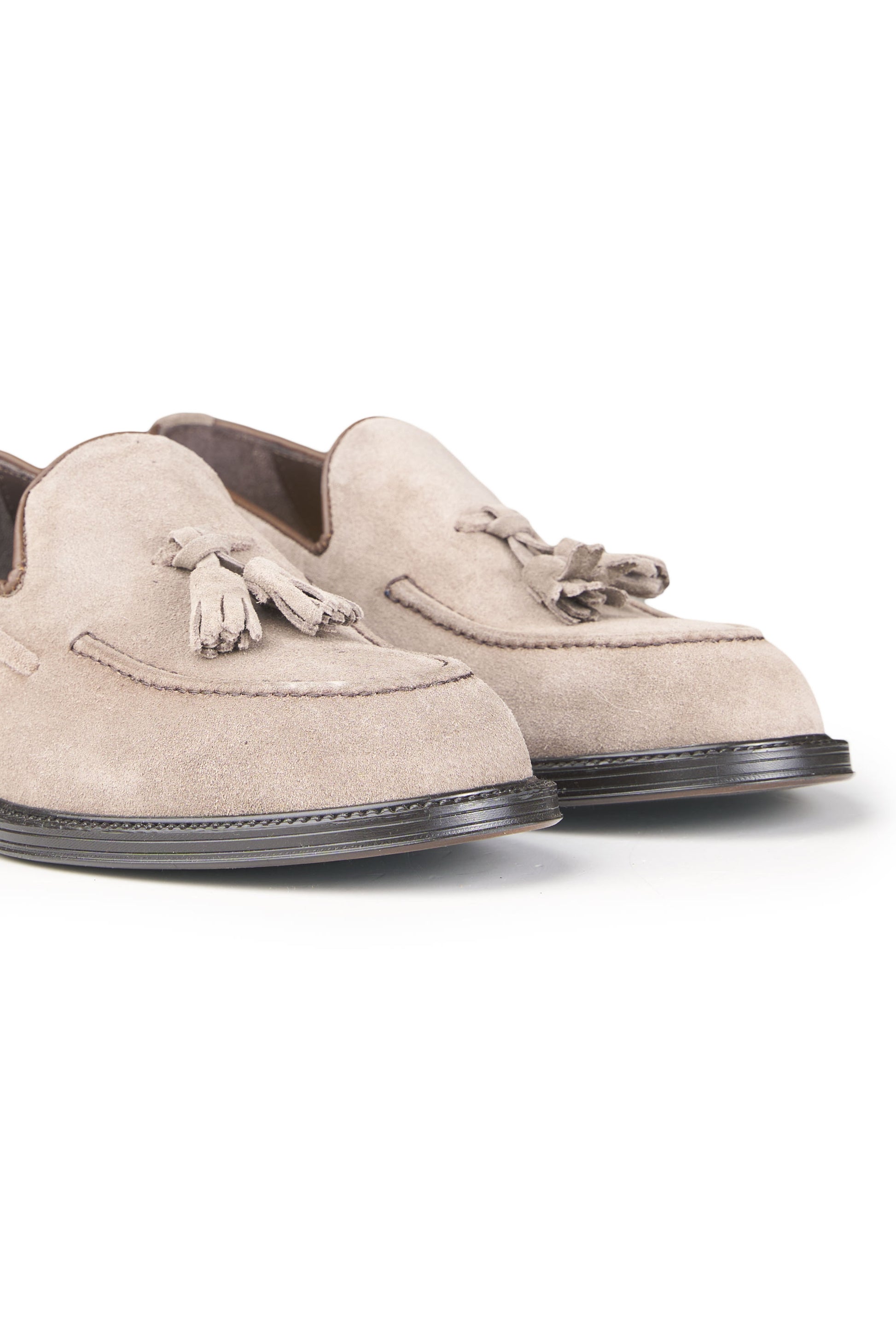 Leather Tassel Slipper Loafers - MONTEZEMOLO