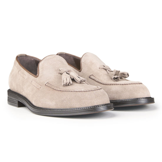 Leather Tassel Slipper Loafers - MONTEZEMOLO