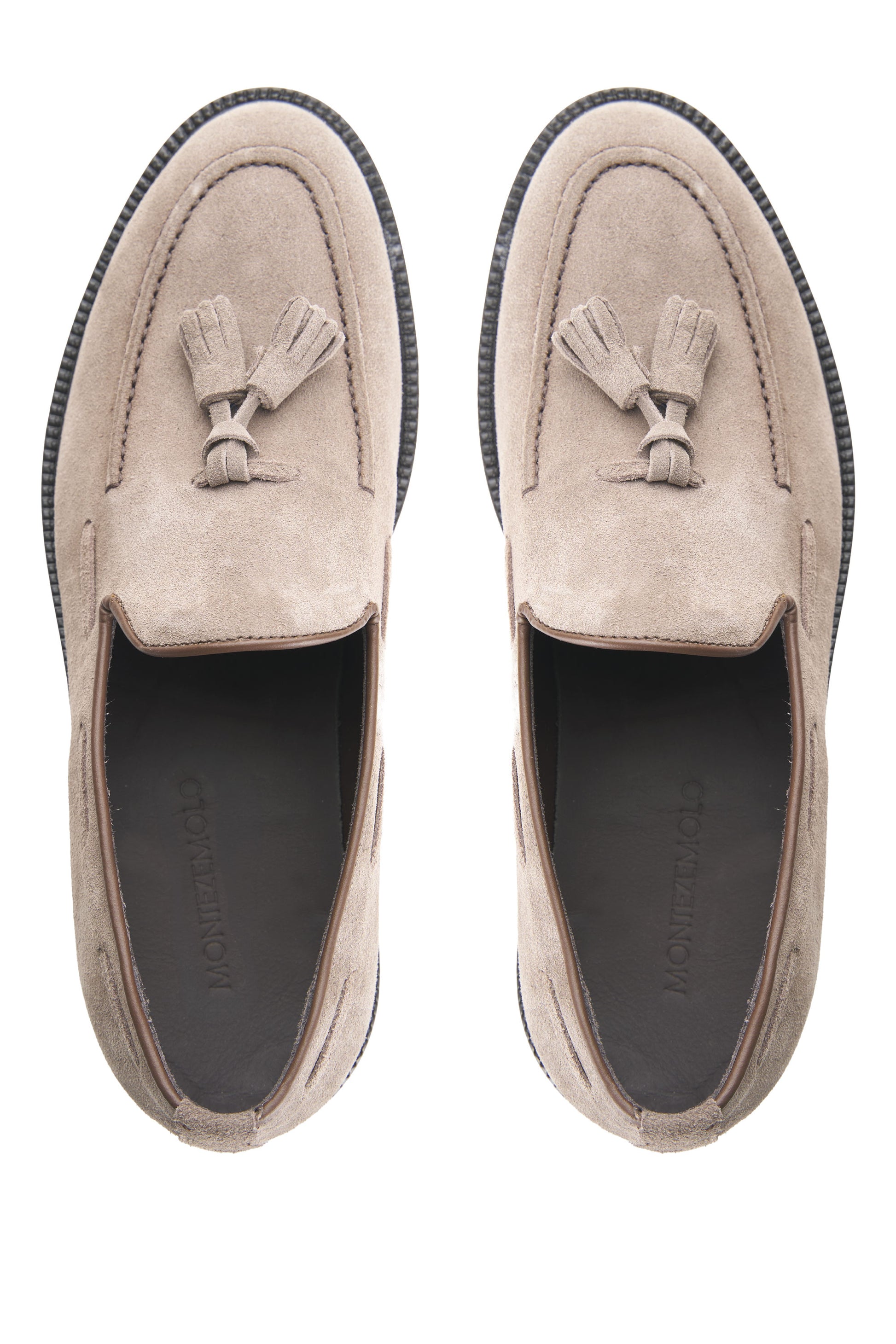 Leather Tassel Slipper Loafers - MONTEZEMOLO