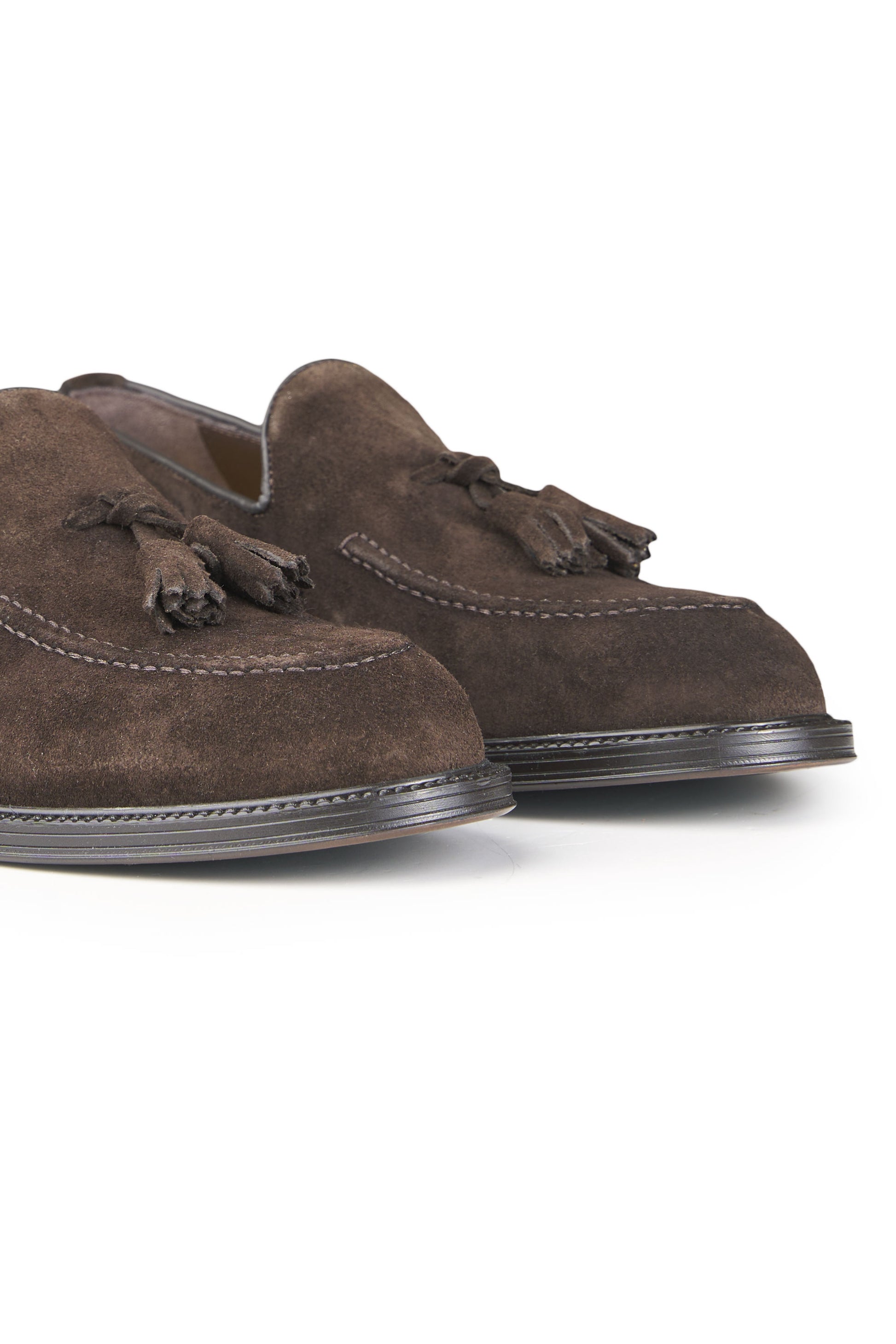 Leather Tassel Slipper Loafers - MONTEZEMOLO