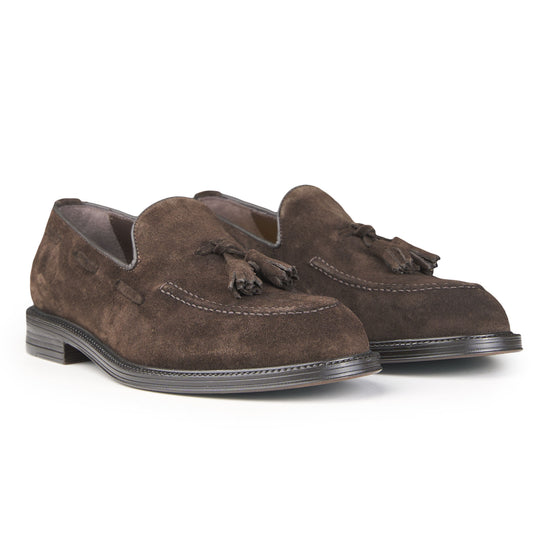 Leather Tassel Slipper Loafers - MONTEZEMOLO
