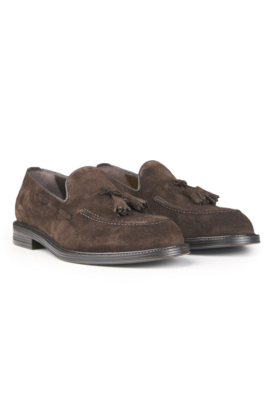 Leather Tassel Slipper Loafers - MONTEZEMOLO