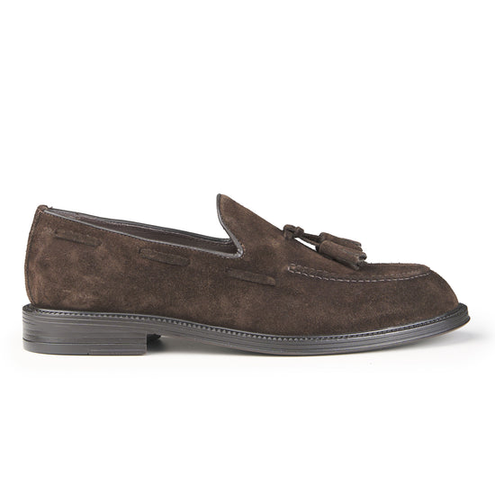 Leather Tassel Slipper Loafers - MONTEZEMOLO