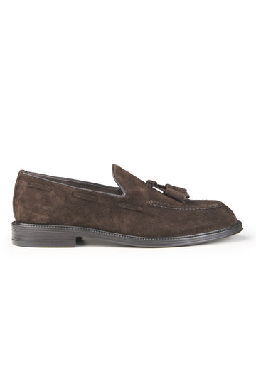 Leather Tassel Slipper Loafers - MONTEZEMOLO