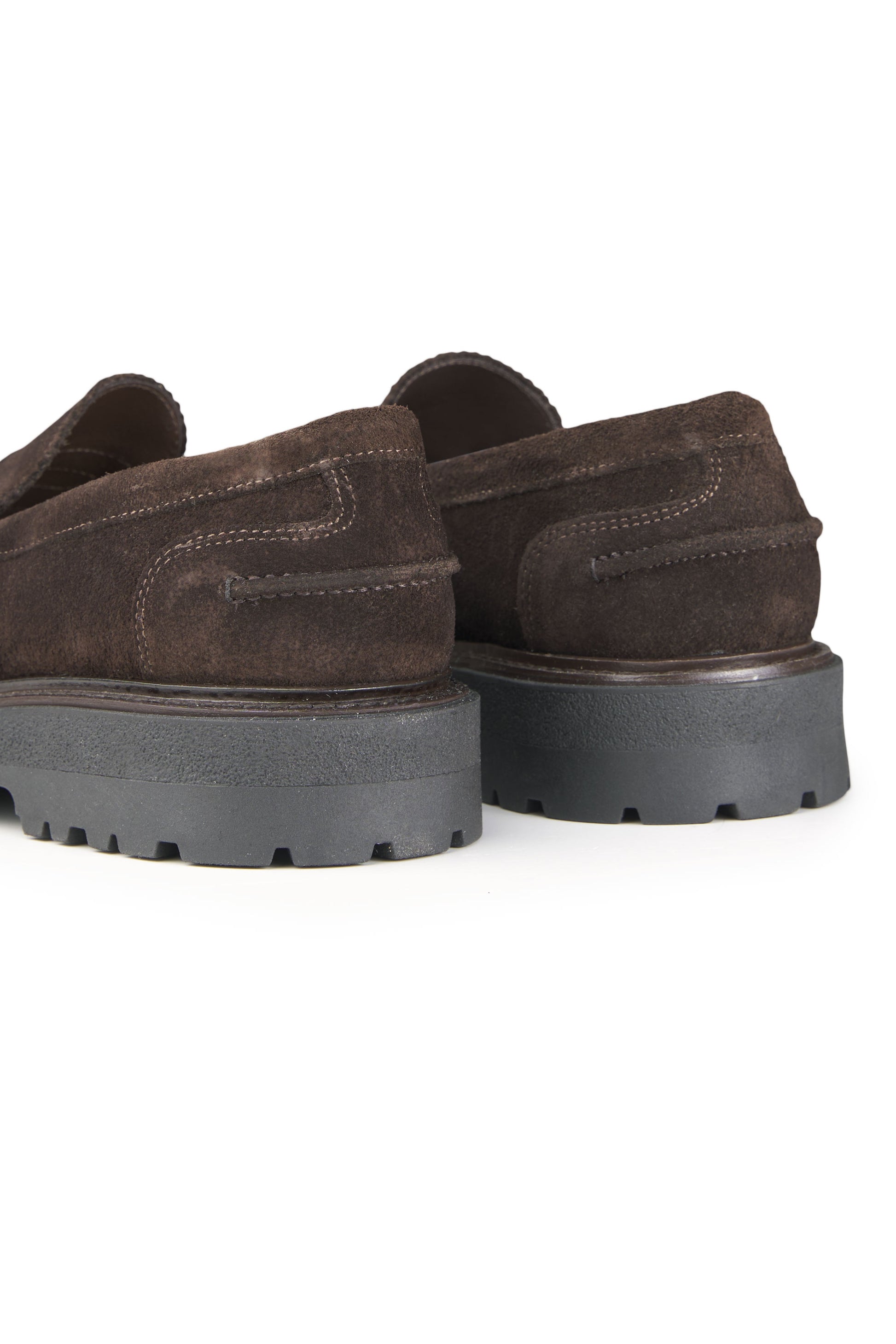 Suede Penny Loafers with X-Light Rubber Sole - MONTEZEMOLO
