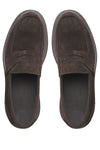 Suede Penny Loafers with X-Light Rubber Sole - MONTEZEMOLO