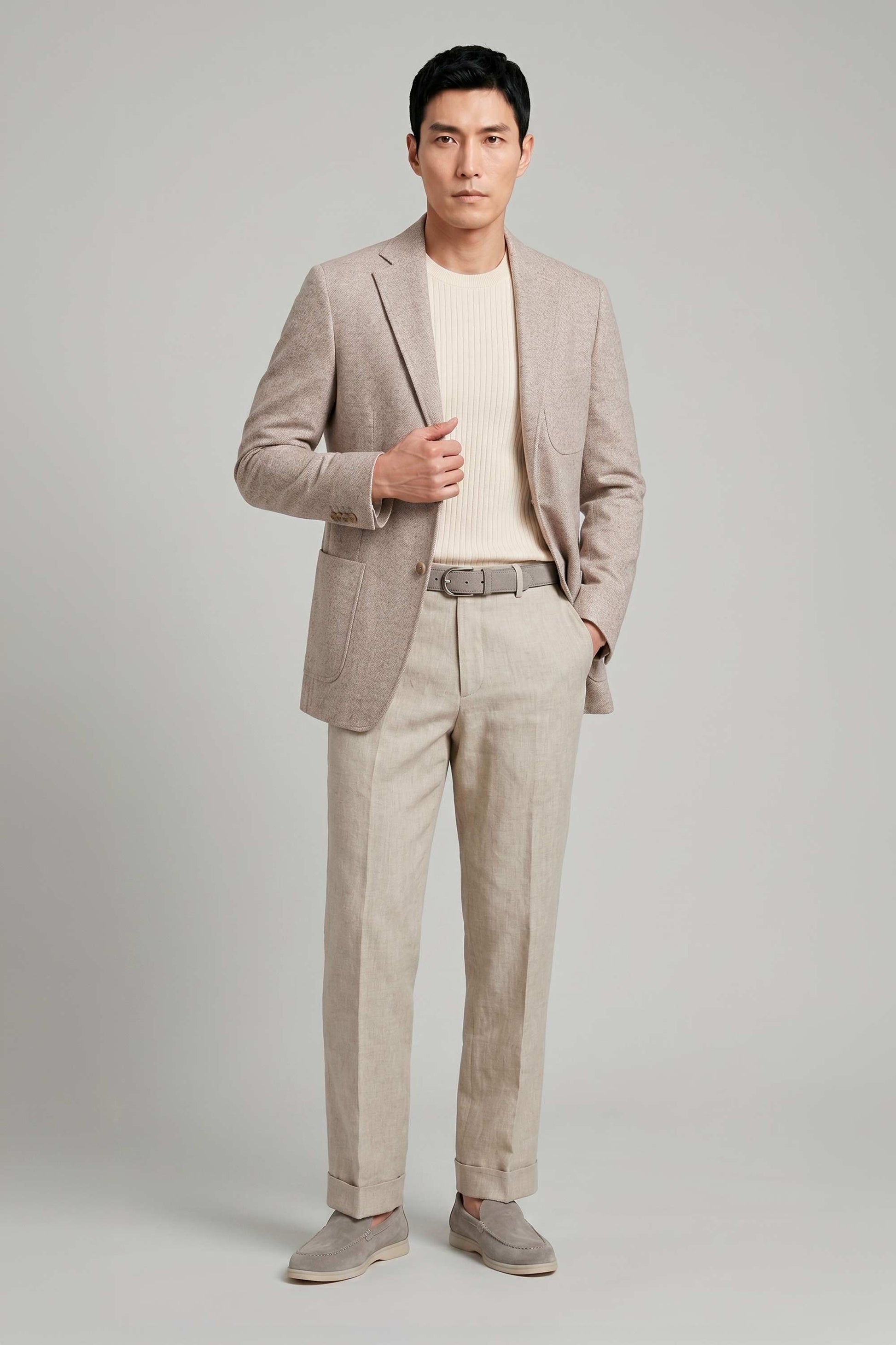 Unlined jacquard cotton jersey blazer - MONTEZEMOLO