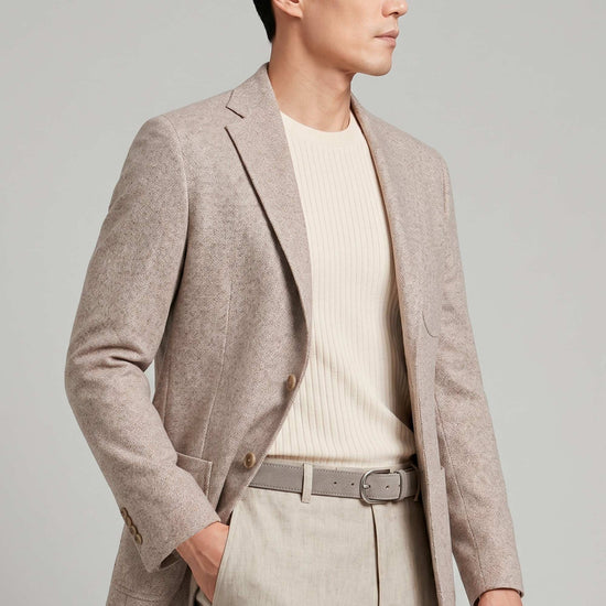 Unlined jacquard cotton jersey blazer - MONTEZEMOLO