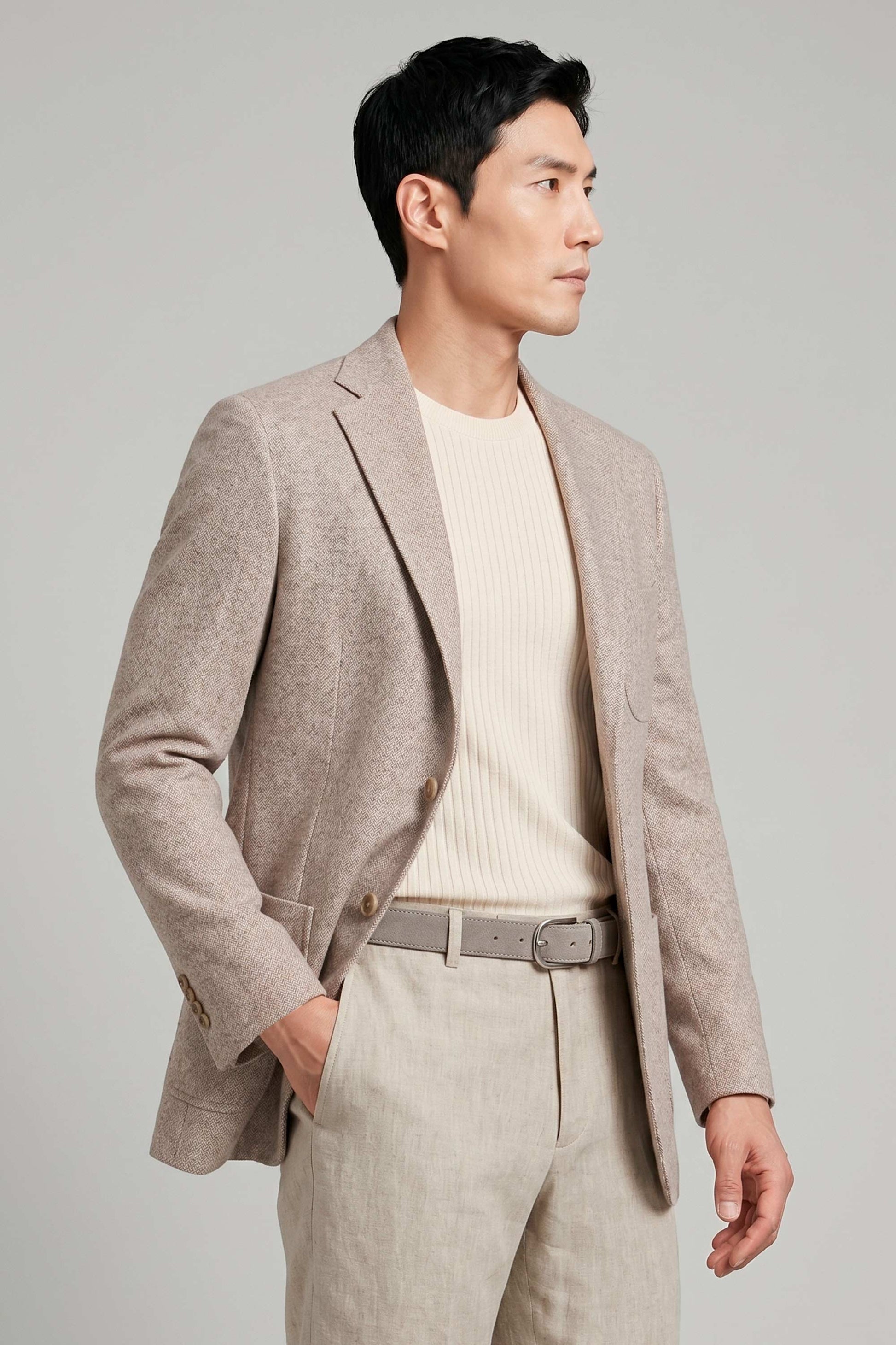 Unlined jacquard cotton jersey blazer - MONTEZEMOLO