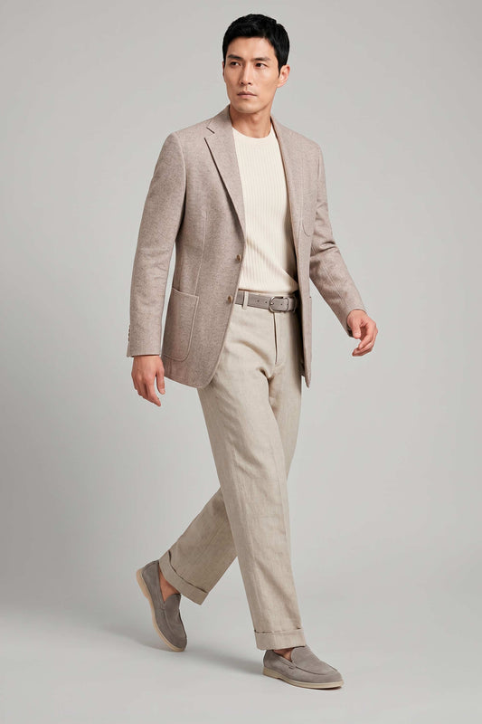 Unlined jacquard cotton jersey blazer - MONTEZEMOLO