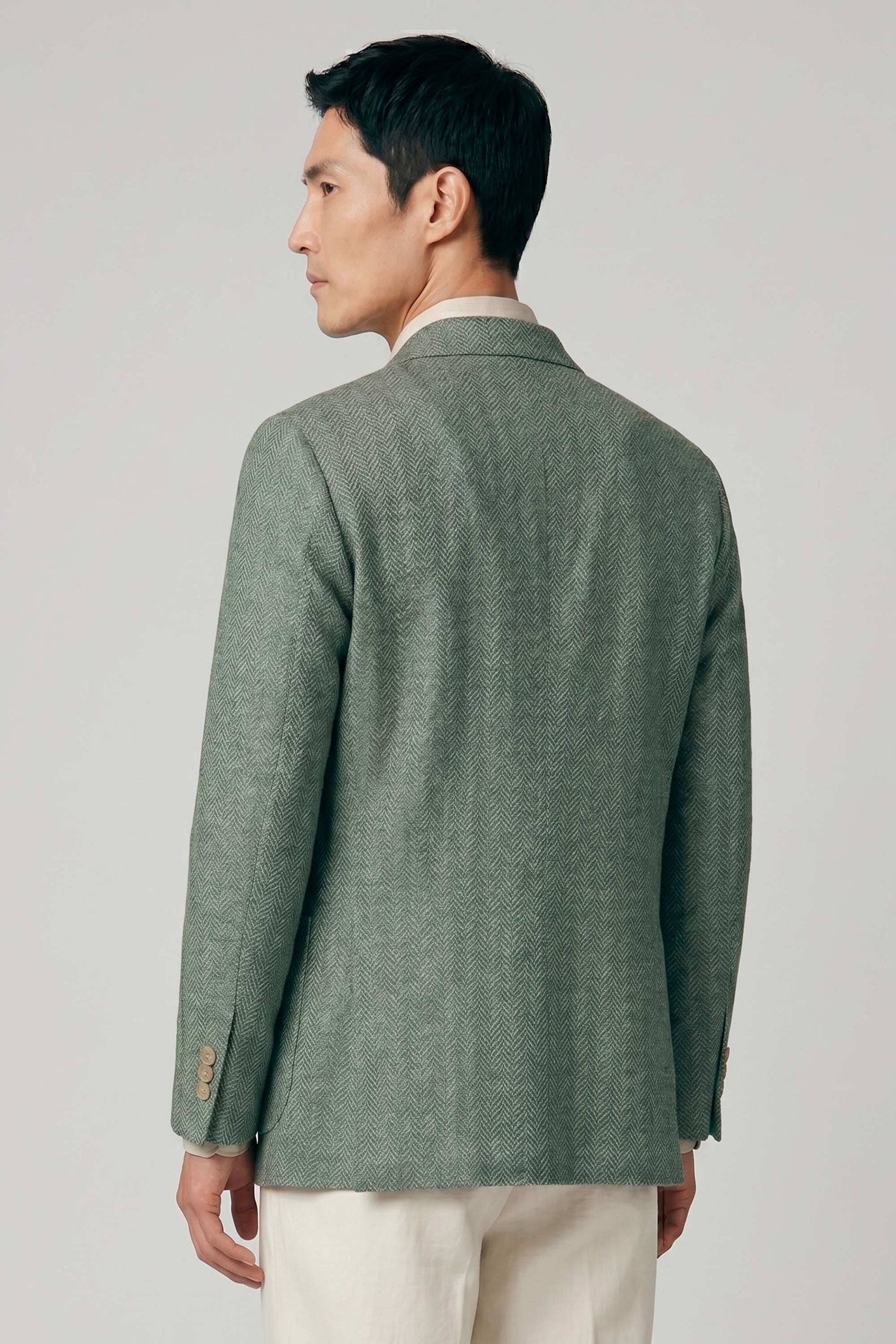 Unlined herringbone jacquard jersey jacket - MONTEZEMOLO
