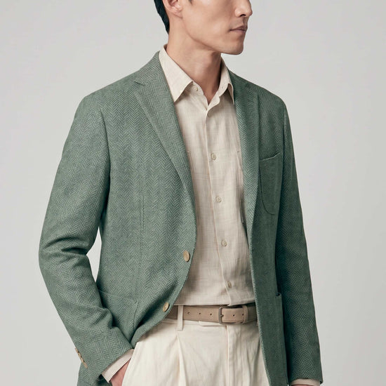 Unlined herringbone jacquard jersey jacket - MONTEZEMOLO