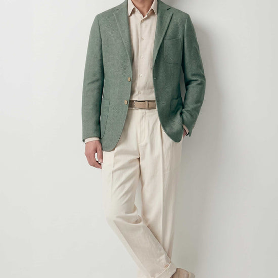 Unlined herringbone jacquard jersey jacket - MONTEZEMOLO
