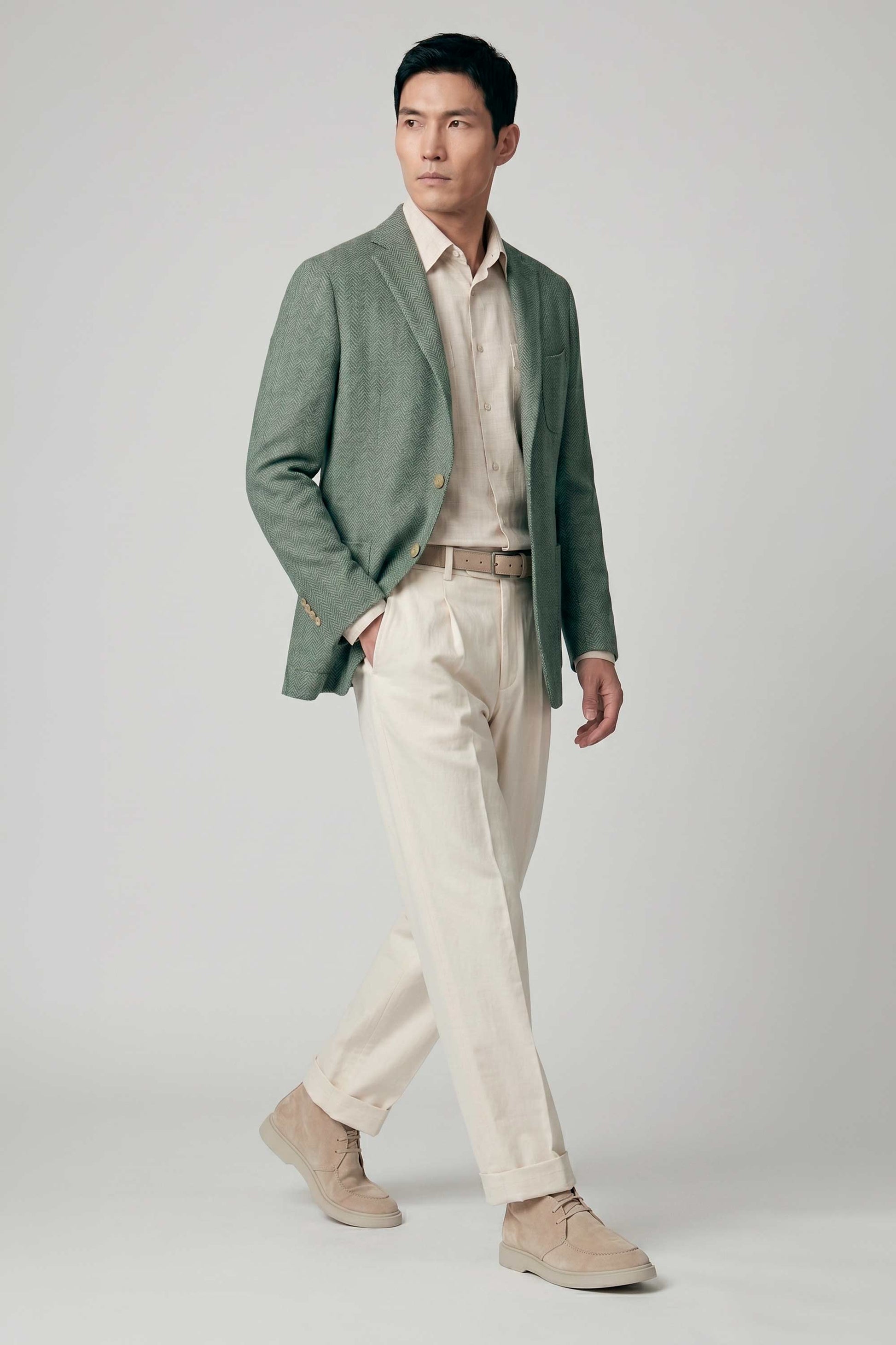 Unlined herringbone jacquard jersey jacket - MONTEZEMOLO