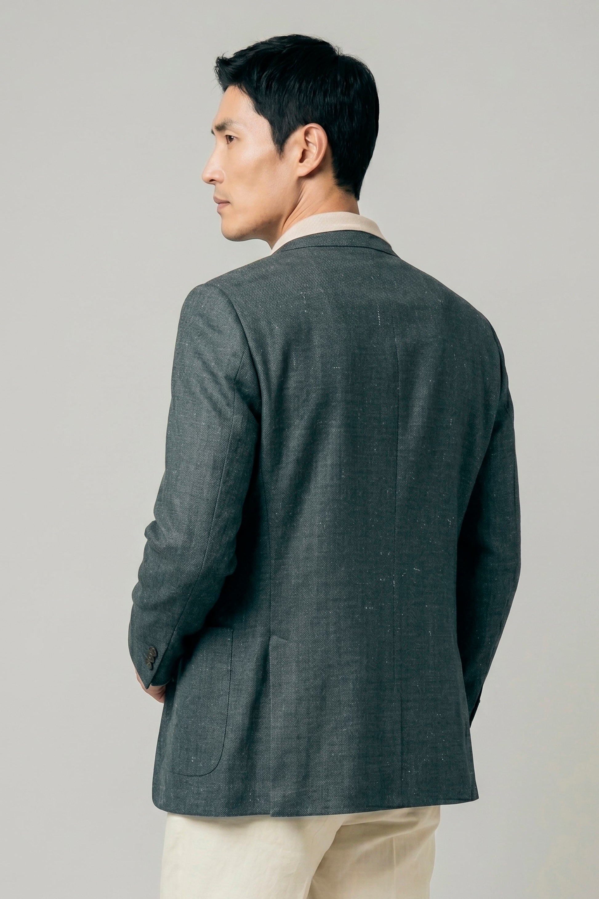 Unlined Wool&Silk Blazer - Loro Piana® fabrics - MONTEZEMOLO