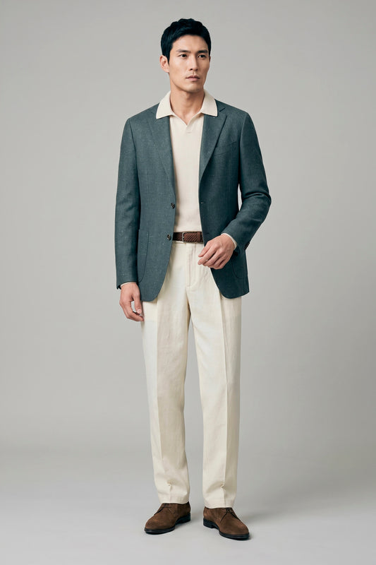 Unlined Wool&Silk Blazer - Loro Piana® fabrics - MONTEZEMOLO