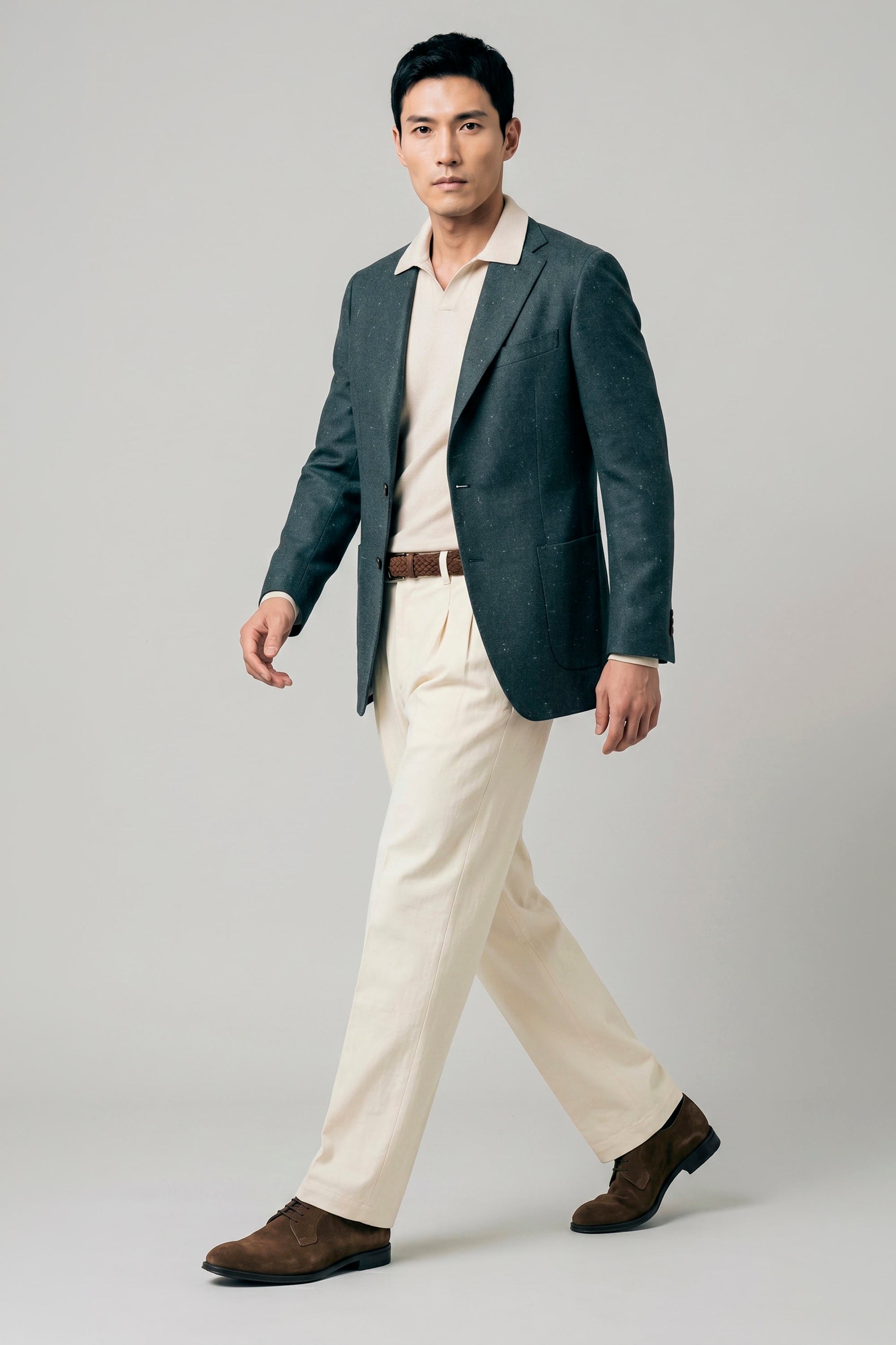 Unlined Wool&Silk Blazer - Loro Piana® fabrics - MONTEZEMOLO
