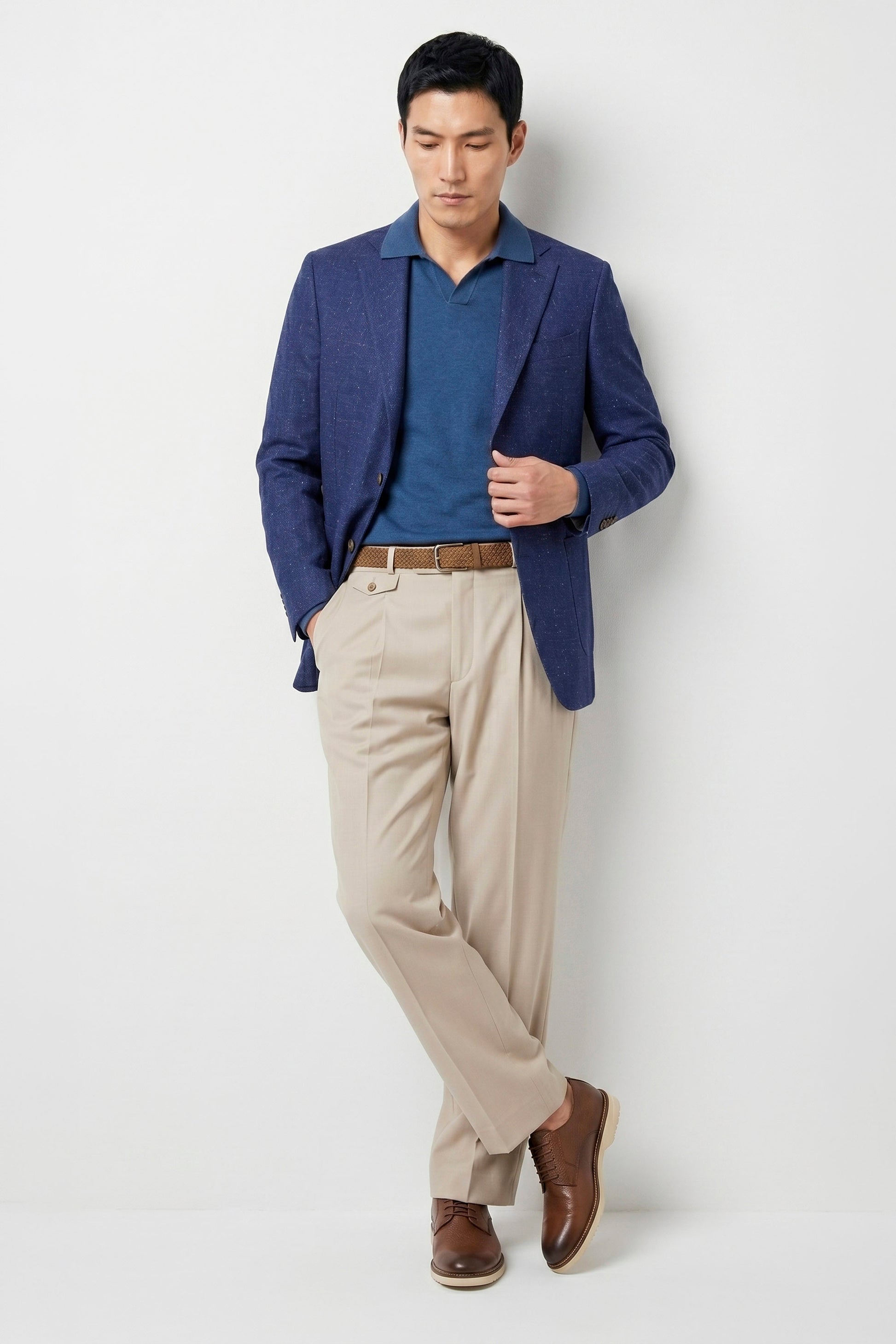 Unlined Wool&Silk Blazer - Loro Piana® fabrics - MONTEZEMOLO