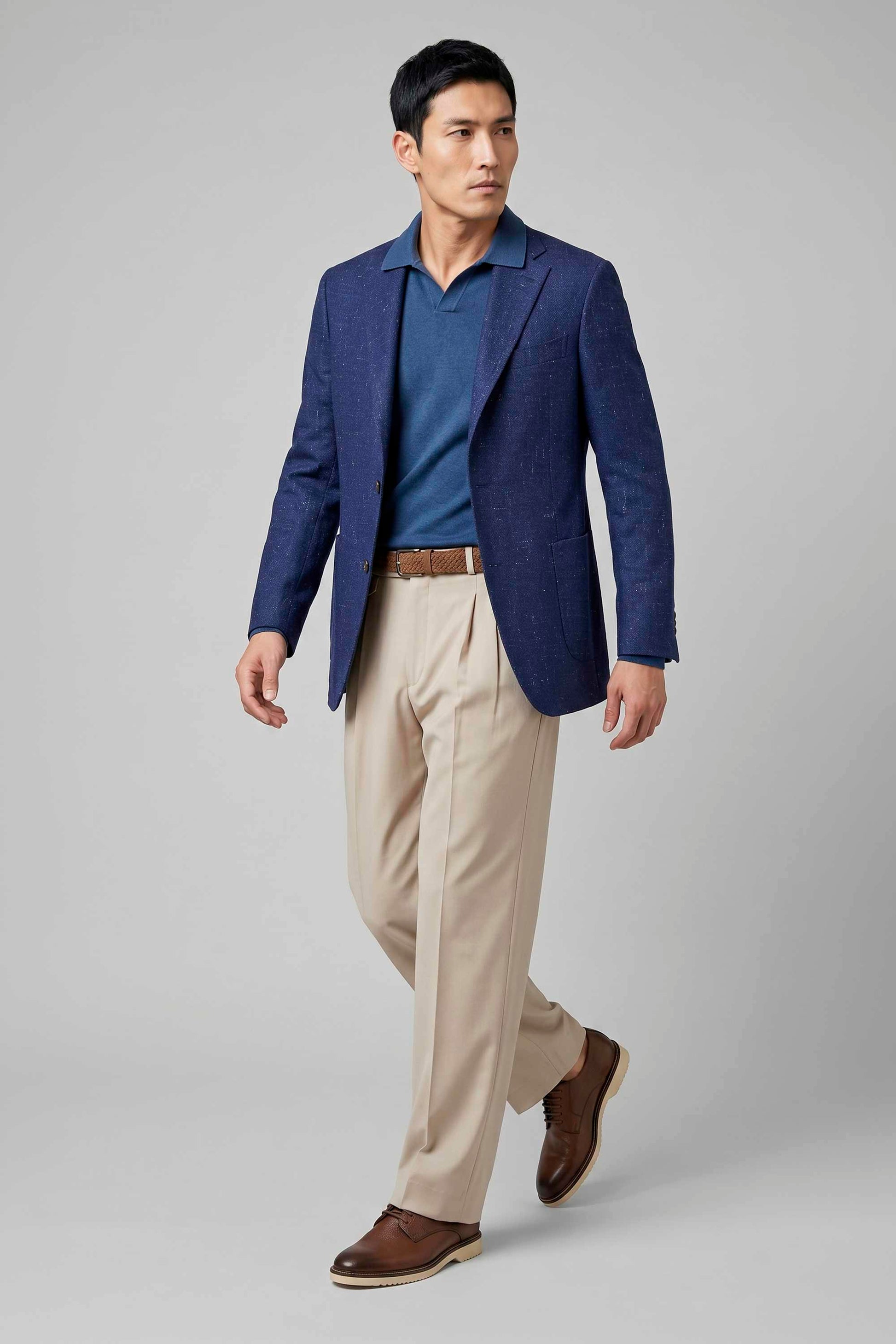 Unlined Wool&Silk Blazer - Loro Piana® fabrics - MONTEZEMOLO