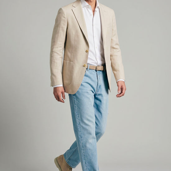 Unlined Wool&Silk Blazer - Loro Piana® fabrics - MONTEZEMOLO