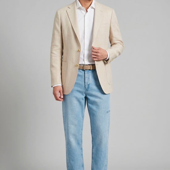 Unlined Wool&Silk Blazer - Loro Piana® fabrics - MONTEZEMOLO