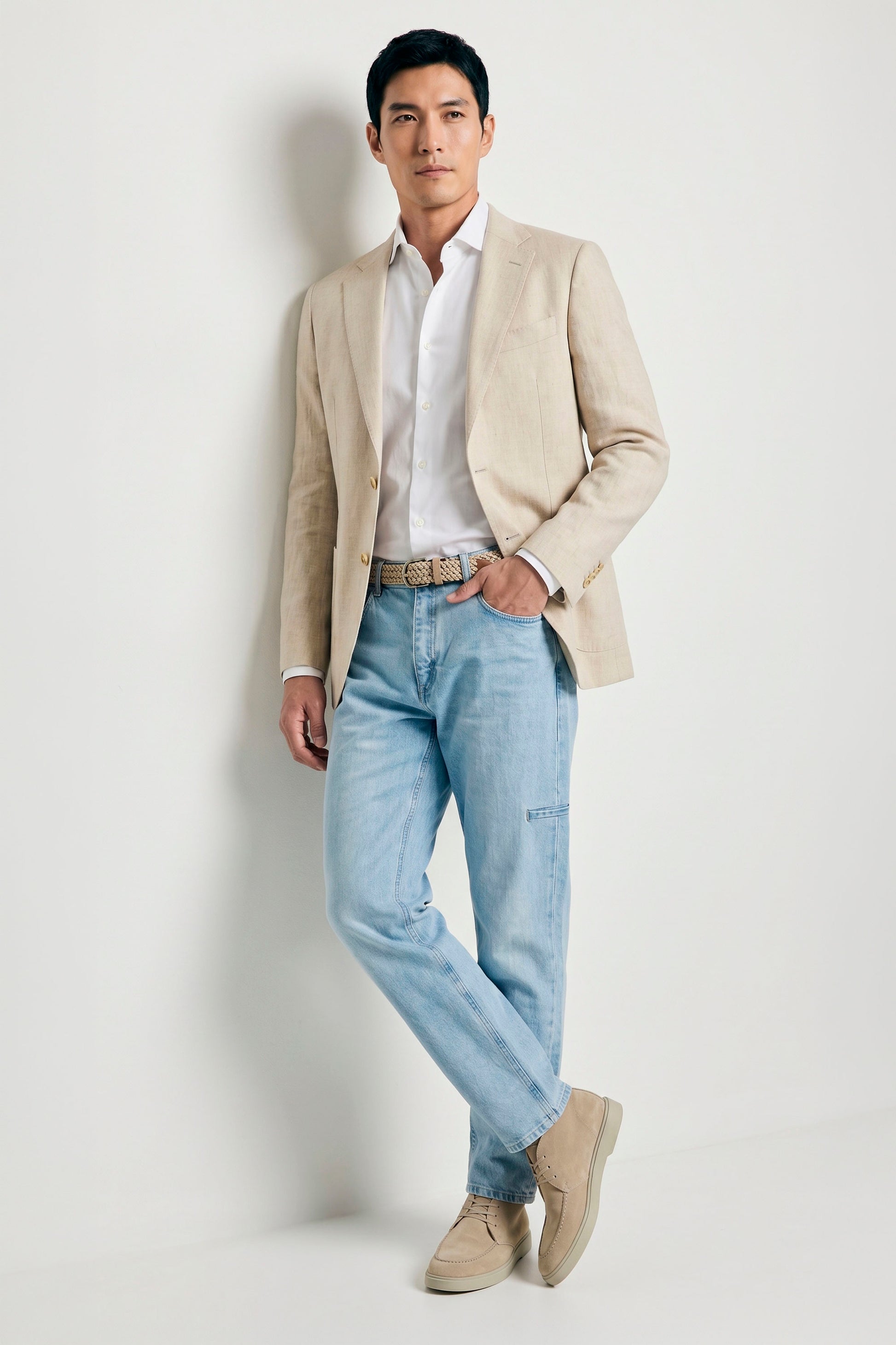 Unlined Wool&Silk Blazer - Loro Piana® fabrics - MONTEZEMOLO