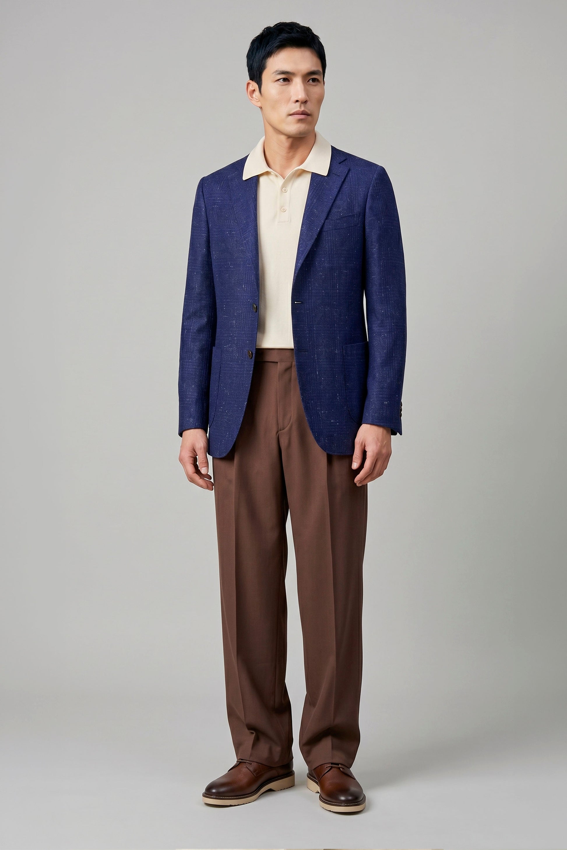 Unlined Wool&Silk Blazer - Loro Piana® fabrics - MONTEZEMOLO
