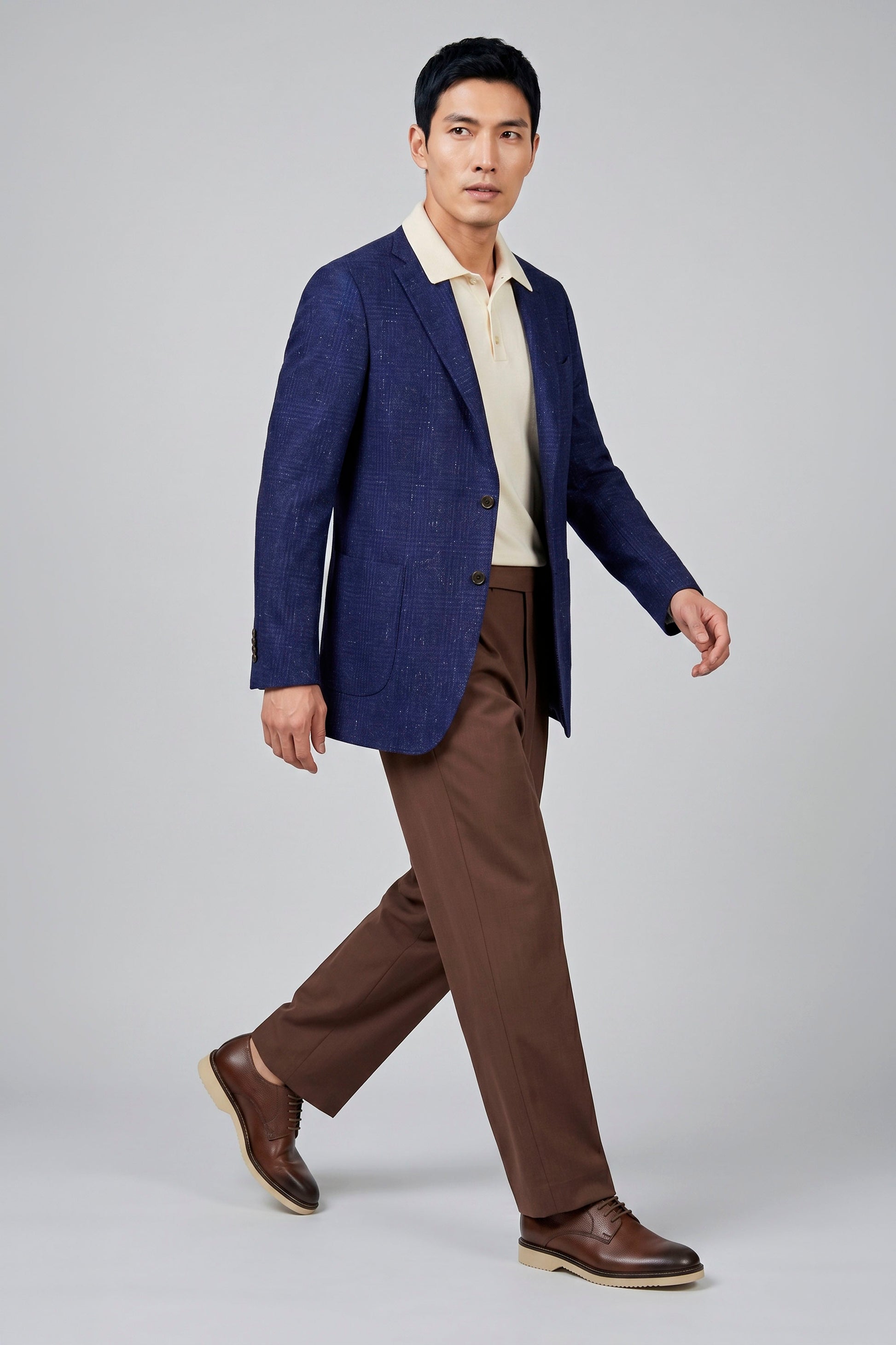 Unlined Wool&Silk Blazer - Loro Piana® fabrics - MONTEZEMOLO