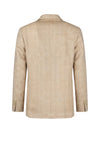 Unlined herringbone blazer in silk, linen & cotton - Ferla® fabrics - MONTEZEMOLO