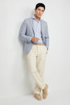 Unlined Blazer in wool, silk & linen - Loro Piana® fabrics - MONTEZEMOLO
