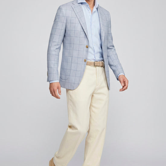 Unlined Blazer in wool, silk & linen - Loro Piana® fabrics - MONTEZEMOLO