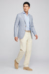 Unlined Blazer in wool, silk & linen - Loro Piana® fabrics - MONTEZEMOLO