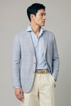 Unlined Blazer in wool, silk & linen - Loro Piana® fabrics - MONTEZEMOLO