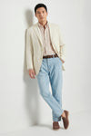 Unlined jacquard linen-cotton blazer - MONTEZEMOLO
