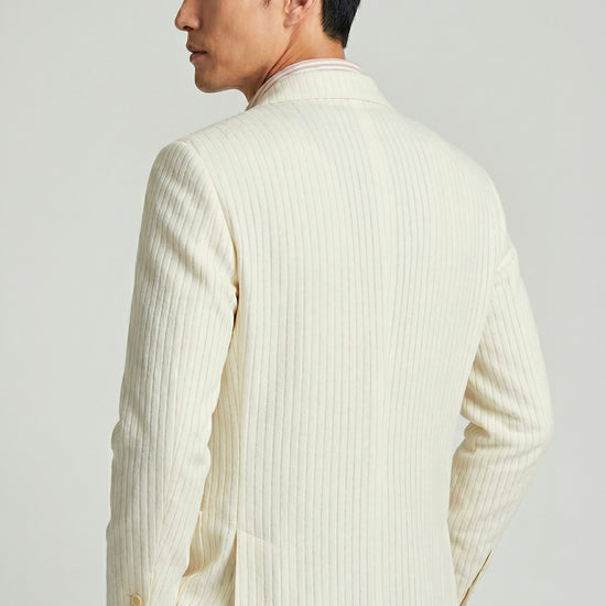Unlined jacquard linen-cotton blazer - MONTEZEMOLO