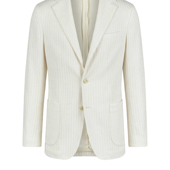 Unlined jacquard linen-cotton blazer - MONTEZEMOLO