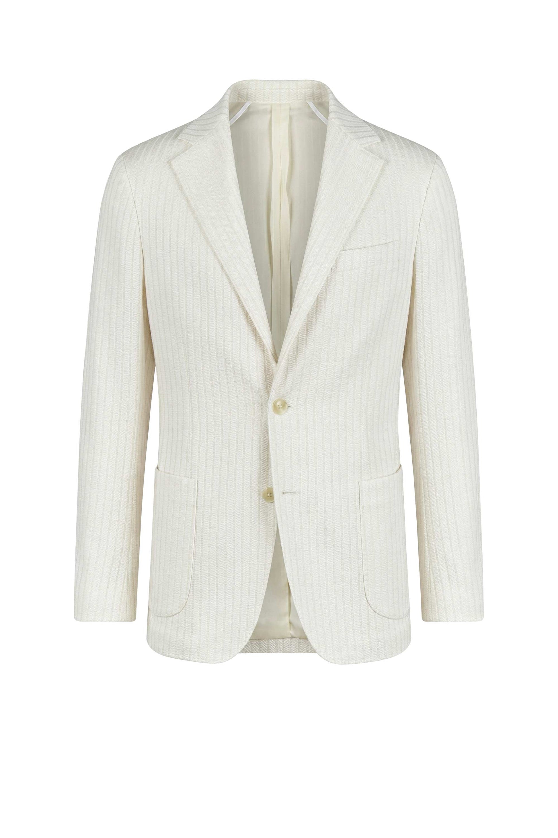 Unlined jacquard linen-cotton blazer - MONTEZEMOLO