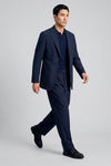Single-breasted blazer in textured stretch seersucker fabric - MONTEZEMOLO