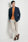 Unlined double-breasted stretch fabric jacket - MONTEZEMOLO