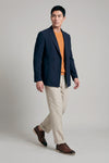 Unlined double-breasted stretch fabric jacket - MONTEZEMOLO