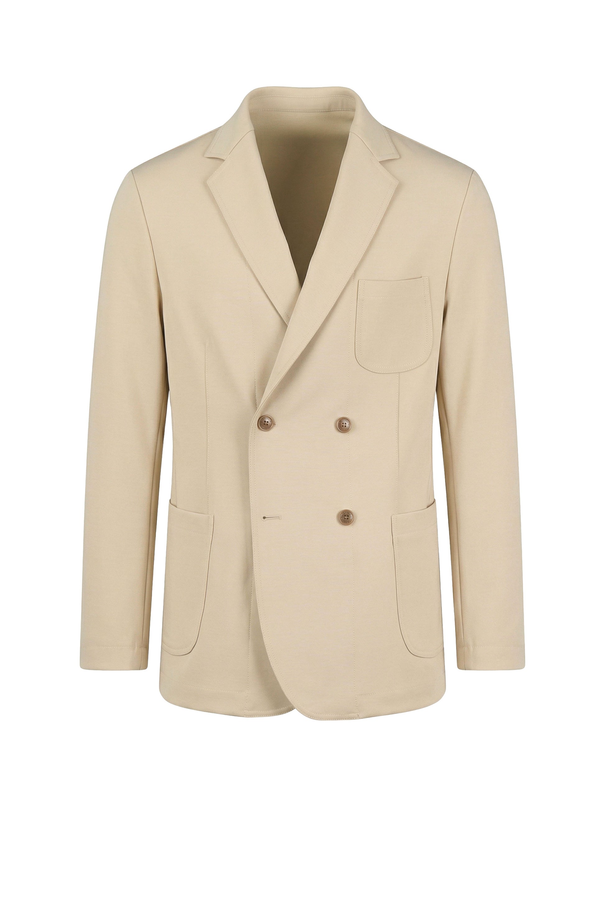 Unlined double-breasted stretch fabric jacket - MONTEZEMOLO