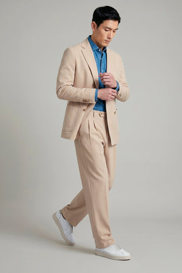 Unlined double-breasted stretch fabric jacket - MONTEZEMOLO