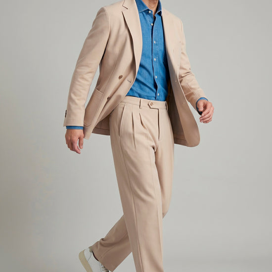 Unlined double-breasted stretch fabric jacket - MONTEZEMOLO