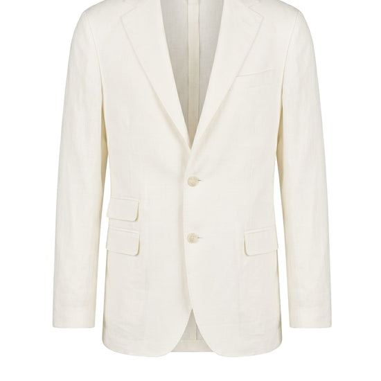 Unlined single-breasted pure linen jacket - MONTEZEMOLO