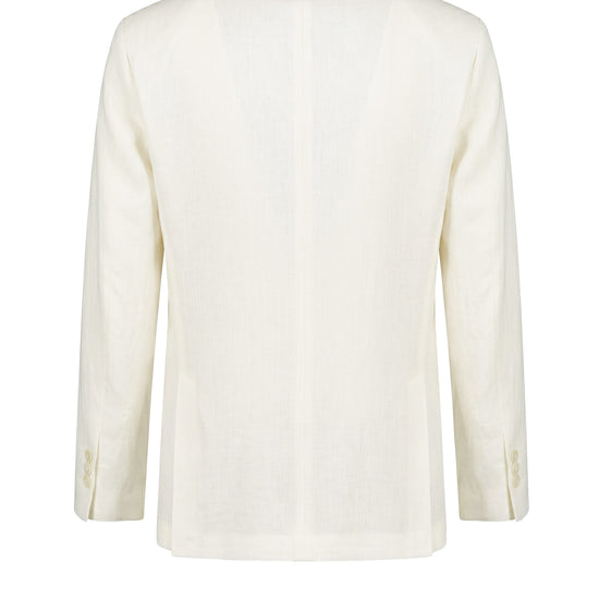 Unlined single-breasted pure linen jacket - MONTEZEMOLO