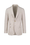 Unlined single-breasted pure linen jacket - MONTEZEMOLO