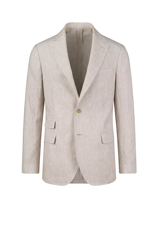 Unlined single-breasted pure linen jacket - MONTEZEMOLO