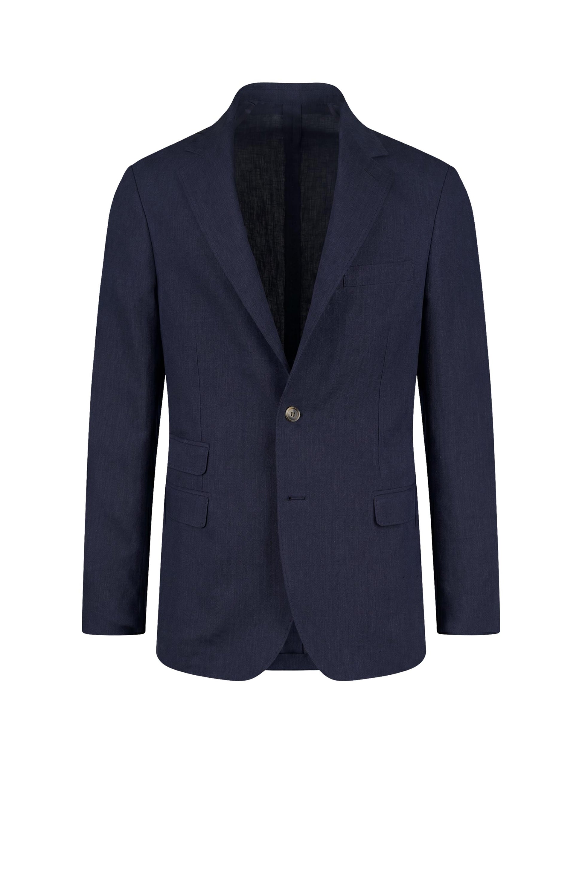 Unlined single-breasted pure linen jacket - MONTEZEMOLO